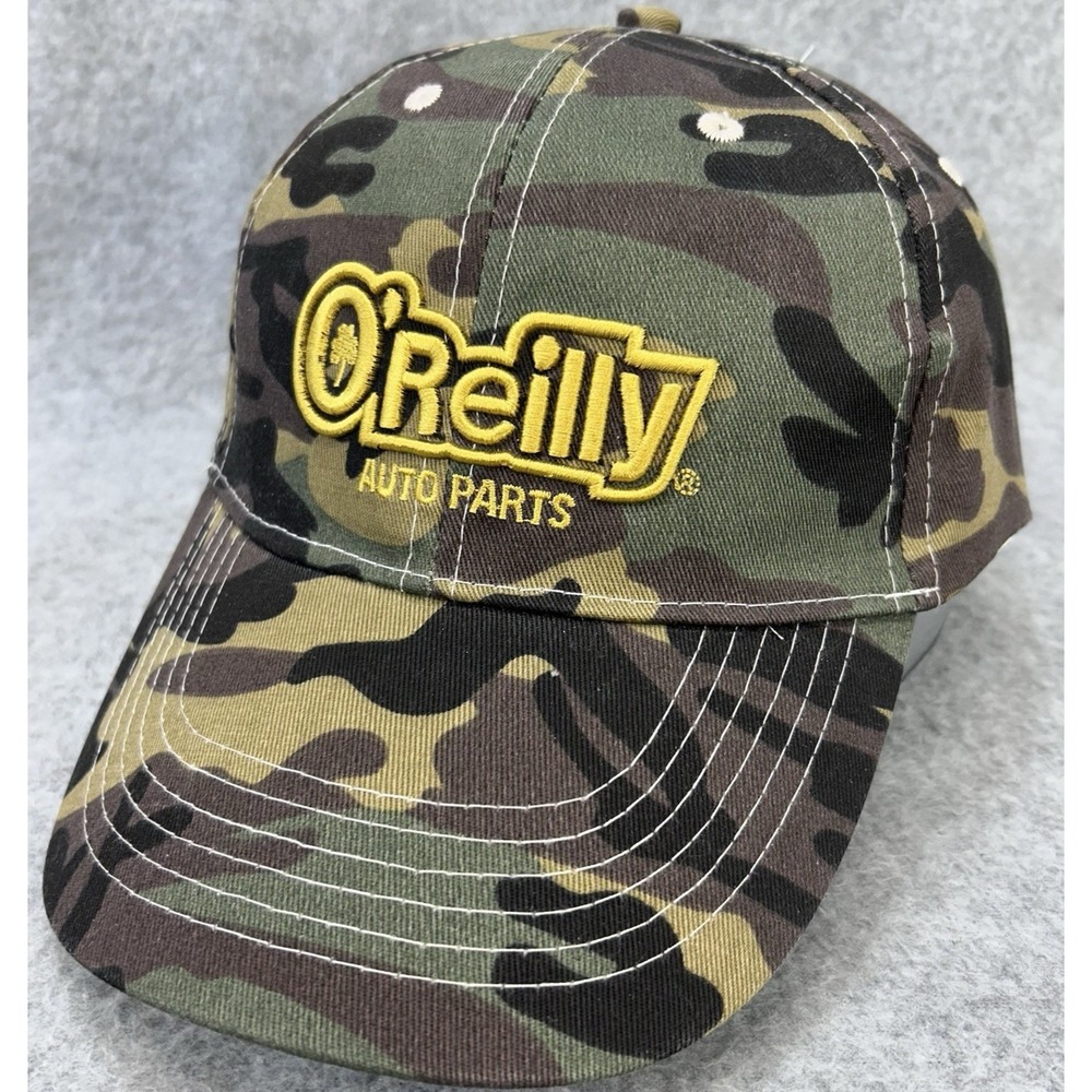 O'Reilly Auto Parts Camouflage Hat Adjustable Strapback‎ Dad Cap One Size NWOT